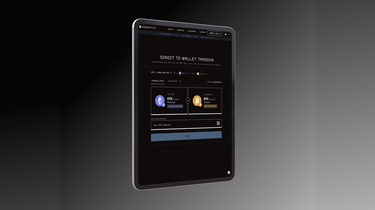SIDESHIFT — CRYPTO EXCHANGE